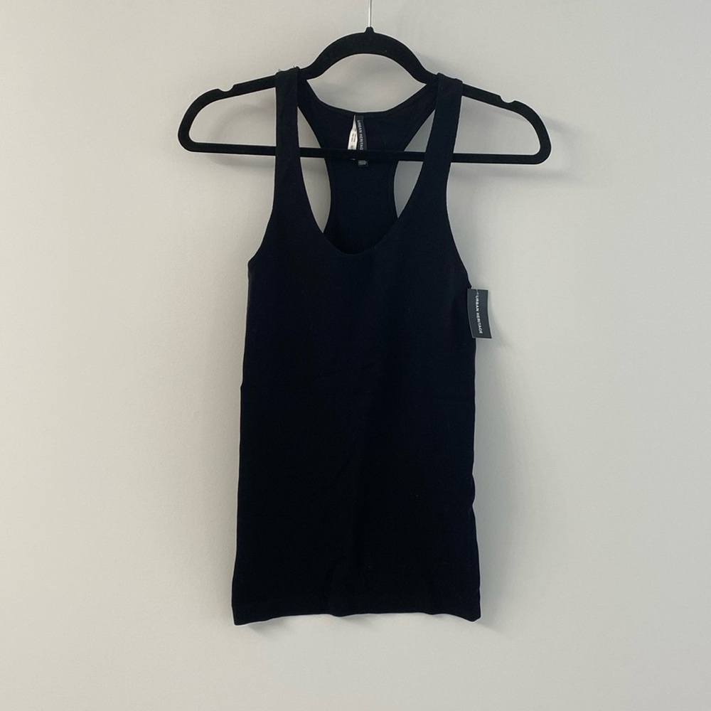 Urban Planet Women’s black racerback activewear tank top - size medium